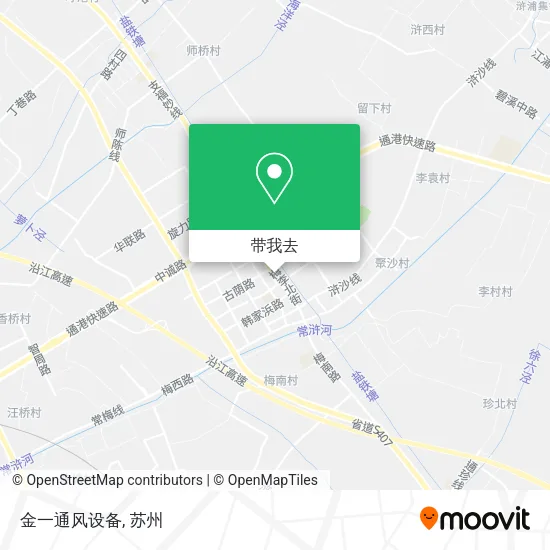 金一通风设备地图