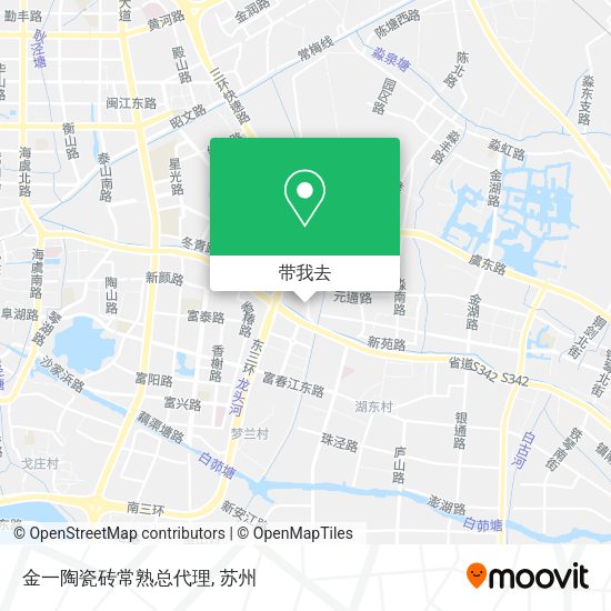 金一陶瓷砖常熟总代理地图