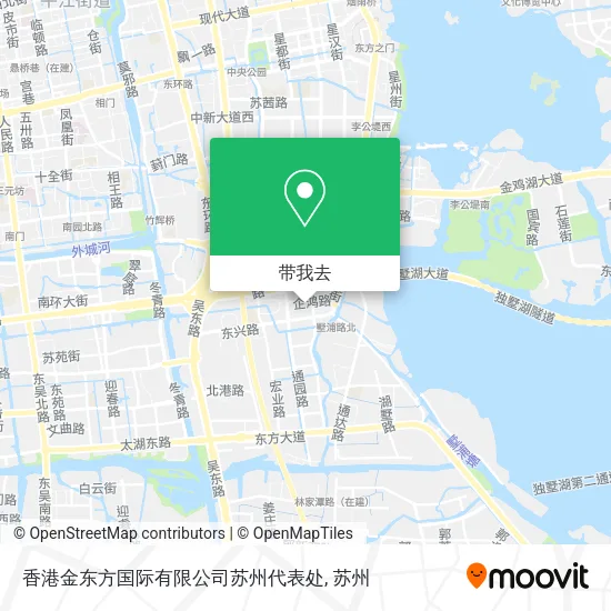 香港金东方国际有限公司苏州代表处地图