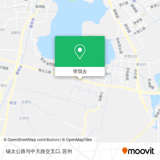 锡太公路与中天路交叉口地图