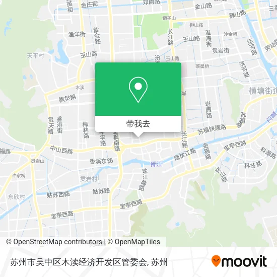 苏州市吴中区木渎经济开发区管委会地图