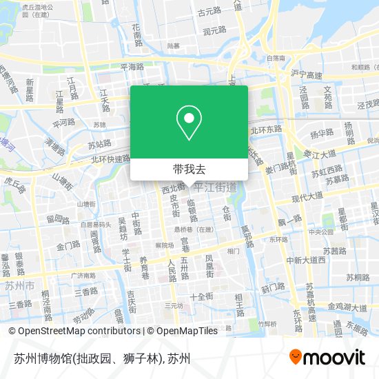 苏州博物馆(拙政园、狮子林)地图