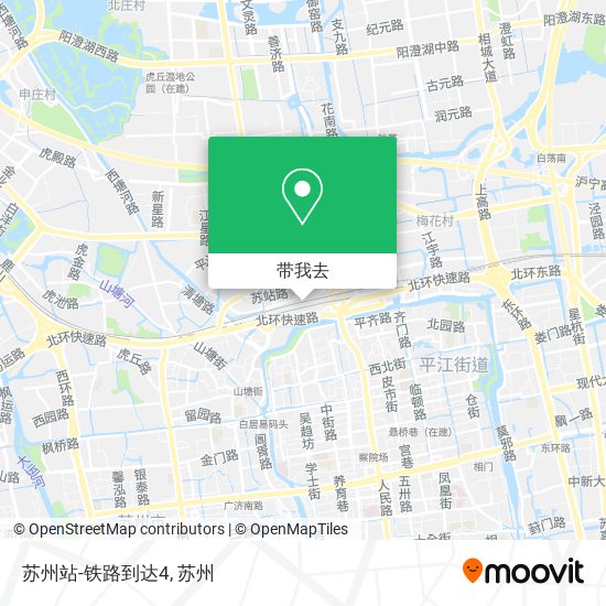 苏州站-铁路到达4地图
