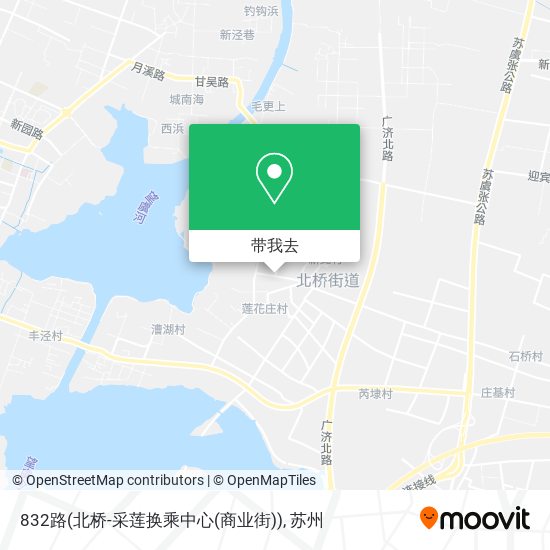 832路(北桥-采莲换乘中心(商业街))地图
