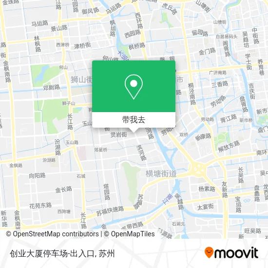 创业大厦停车场-出入口地图