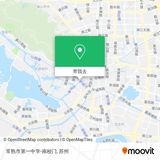 常熟市第一中学-南校门地图