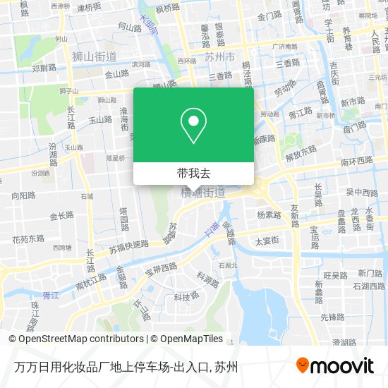 万万日用化妆品厂地上停车场-出入口地图