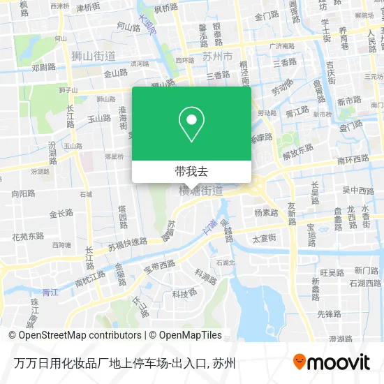 万万日用化妆品厂地上停车场-出入口地图