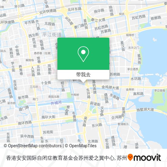 香港安安国际自闭症教育基金会苏州爱之翼中心地图
