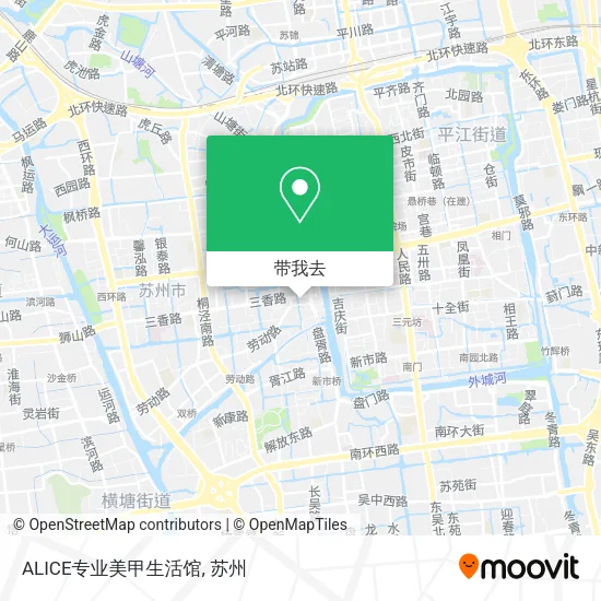 ALICE专业美甲生活馆地图