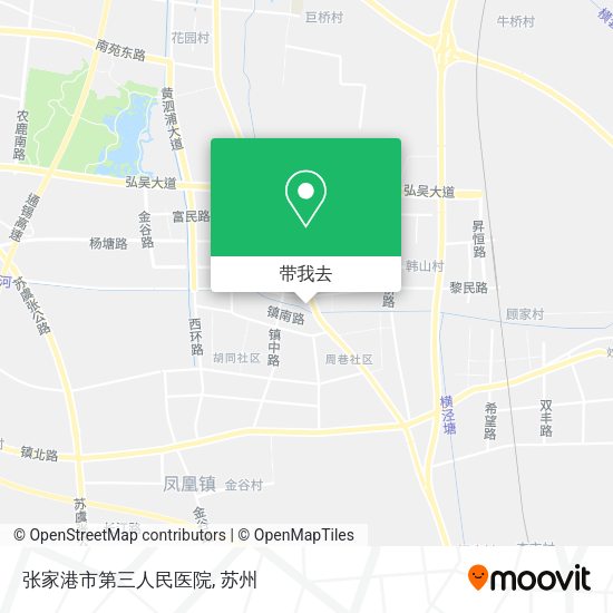 张家港市第三人民医院地图