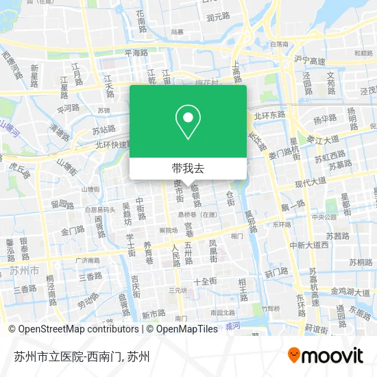 苏州市立医院-西南门地图