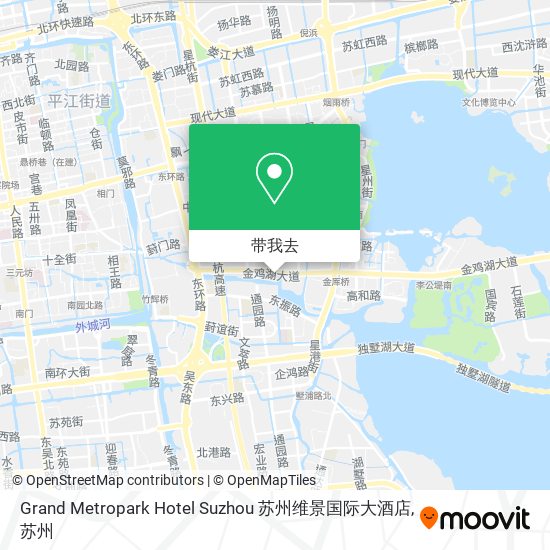 Grand Metropark Hotel Suzhou 苏州维景国际大酒店地图