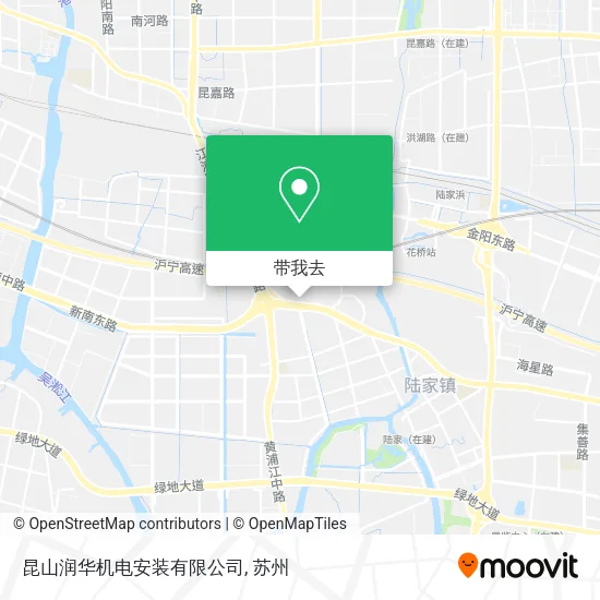 昆山润华机电安装有限公司地图