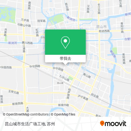 昆山城市生活广场工地地图