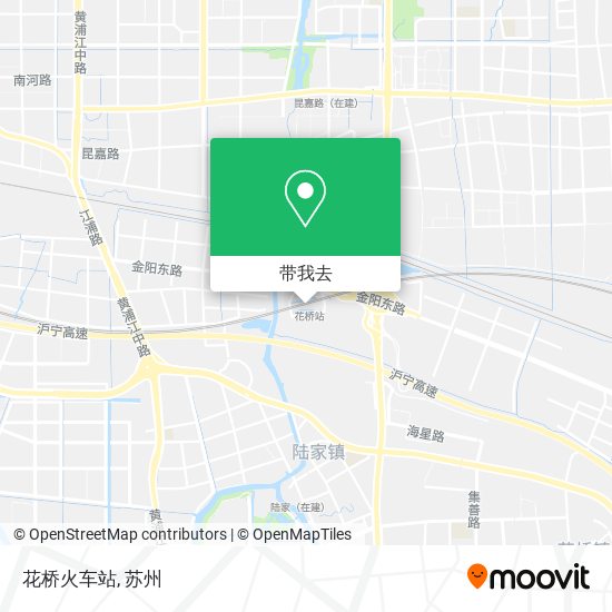 花桥火车站地图