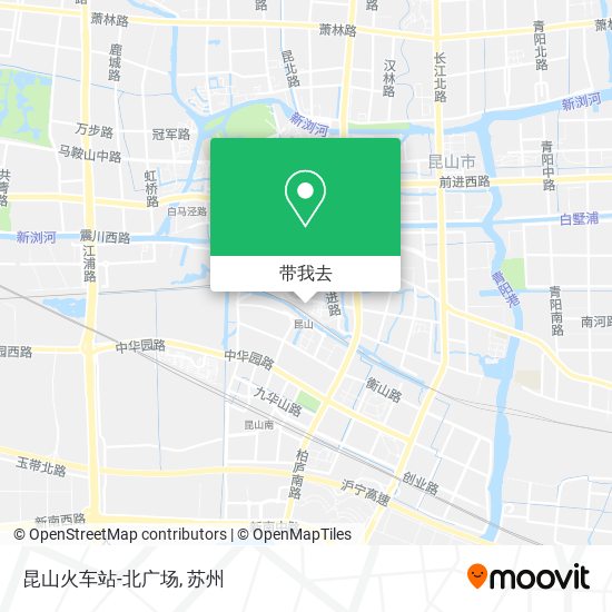 昆山火车站-北广场地图