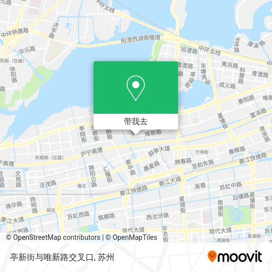 亭新街与唯新路交叉口地图