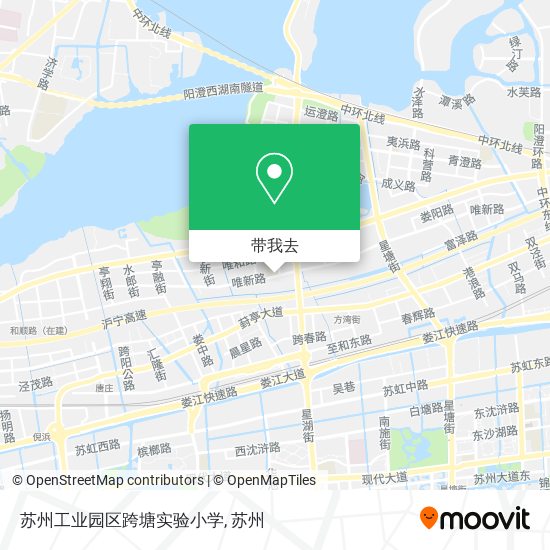 苏州工业园区跨塘实验小学地图
