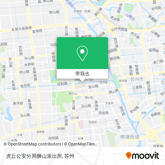 虎丘公安分局狮山派出所地图