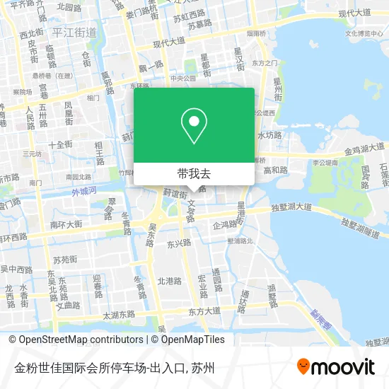 金粉世佳国际会所停车场-出入口地图