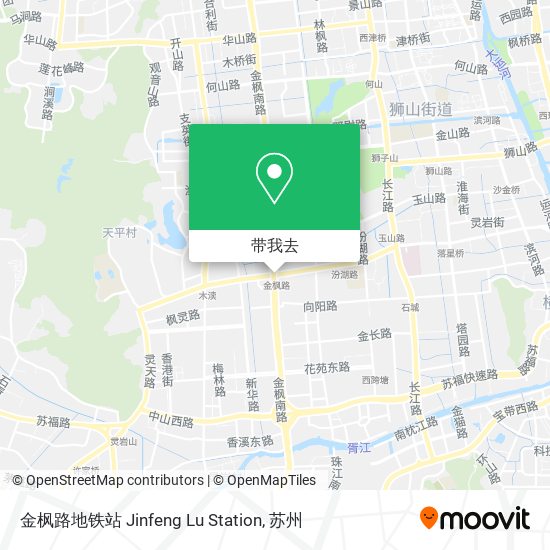 金枫路地铁站 Jinfeng Lu Station地图