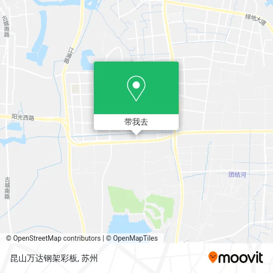 昆山万达钢架彩板地图