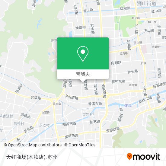 天虹商场(木渎店)地图