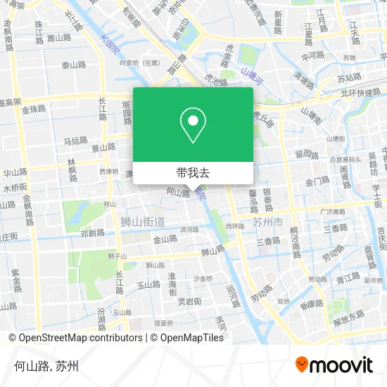 何山路地图