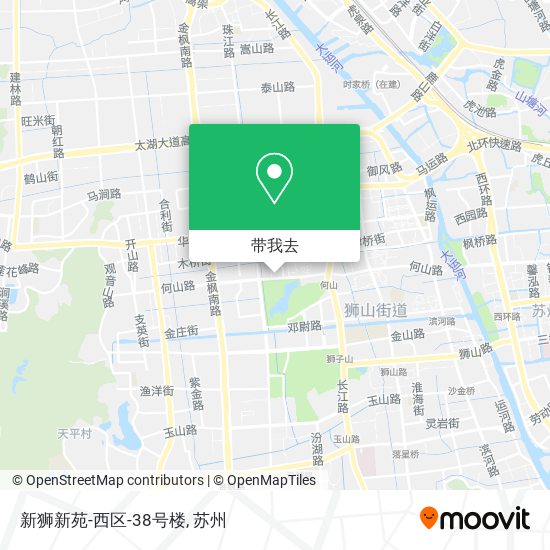 新狮新苑-西区-38号楼地图
