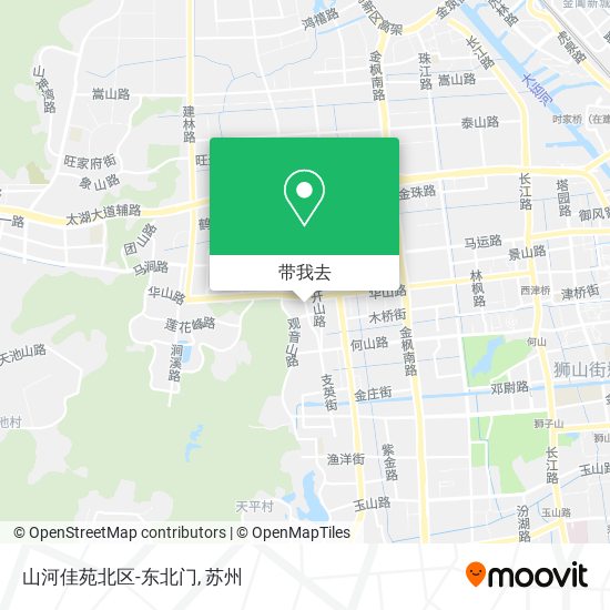 山河佳苑北区-东北门地图