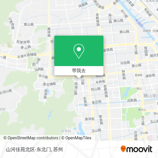 山河佳苑北区-东北门地图