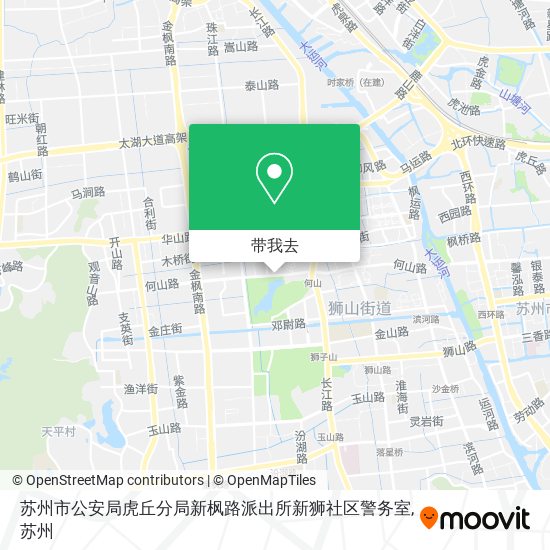 苏州市公安局虎丘分局新枫路派出所新狮社区警务室地图