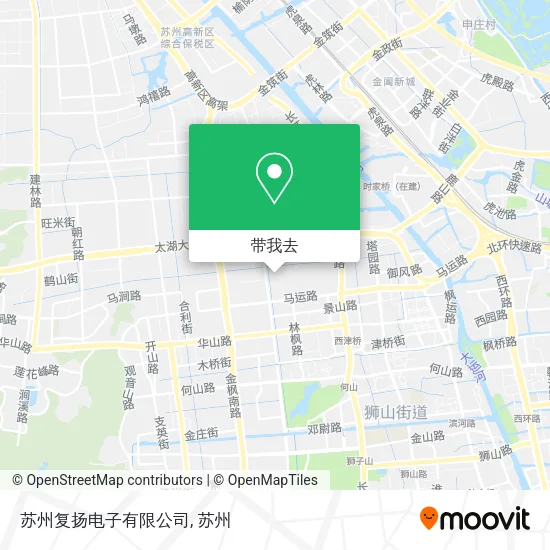苏州复扬电子有限公司地图