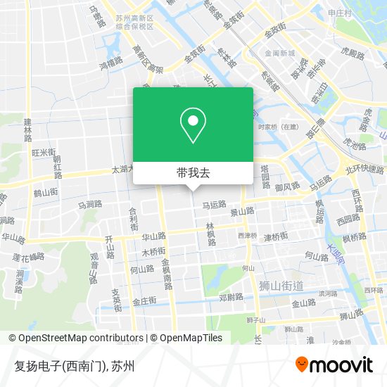 复扬电子(西南门)地图