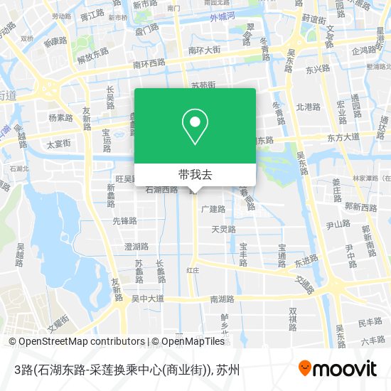 3路(石湖东路-采莲换乘中心(商业街))地图