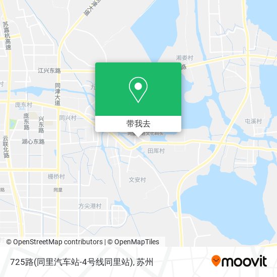 725路(同里汽车站-4号线同里站)地图