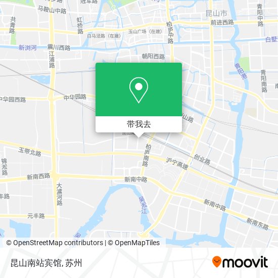 昆山南站宾馆地图