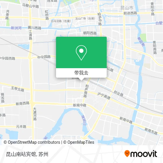 昆山南站宾馆地图