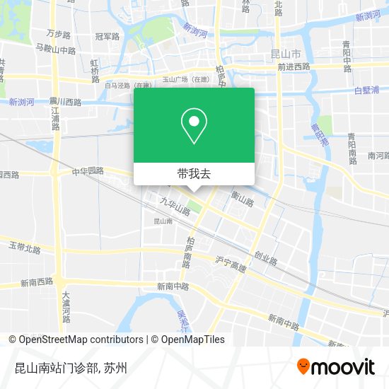 昆山南站门诊部地图