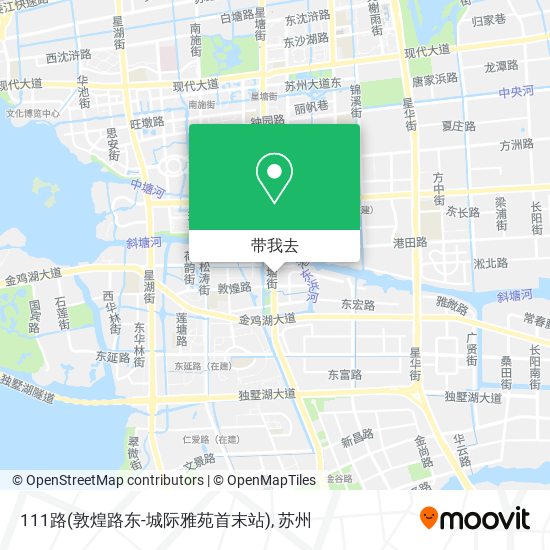 111路(敦煌路东-城际雅苑首末站)地图