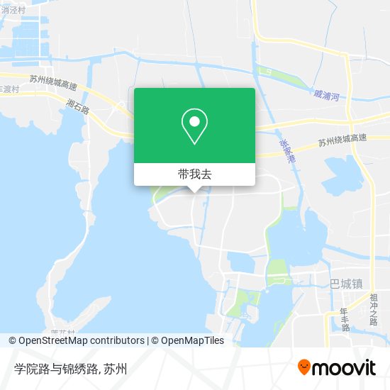 学院路与锦绣路地图