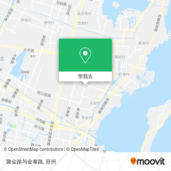 聚金路与金泰路地图