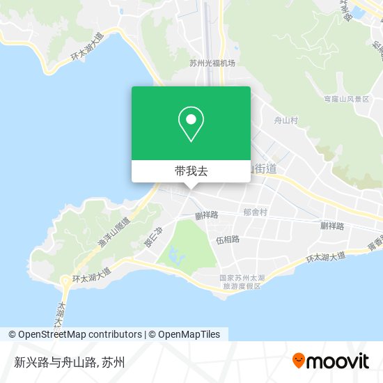 新兴路与舟山路地图