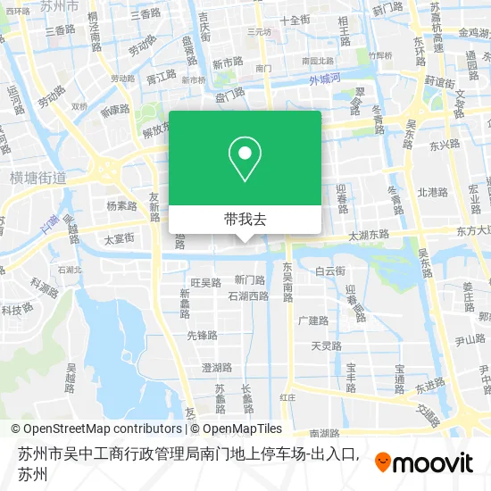 苏州市吴中工商行政管理局南门地上停车场-出入口地图