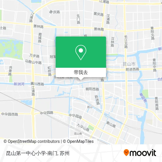 昆山第一中心小学-南门地图