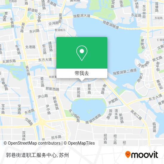 郭巷街道职工服务中心地图