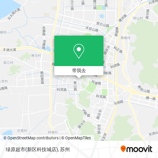 绿原超市(新区科技城店)地图