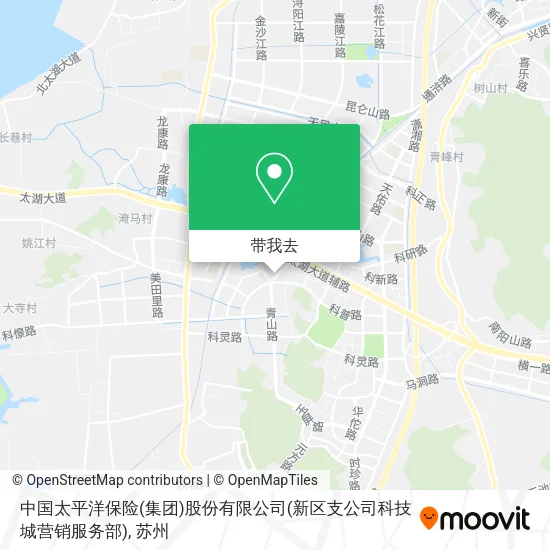 中国太平洋保险(集团)股份有限公司(新区支公司科技城营销服务部)地图