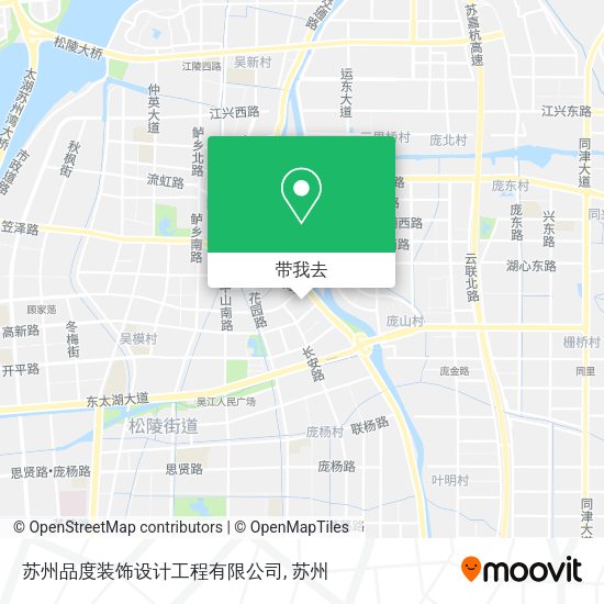 苏州品度装饰设计工程有限公司地图